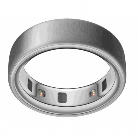 Oura Ring 4 smart ring, Brushed silver, size 8