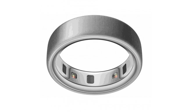 Oura Ring 4 smart ring, Brushed silver, size 8