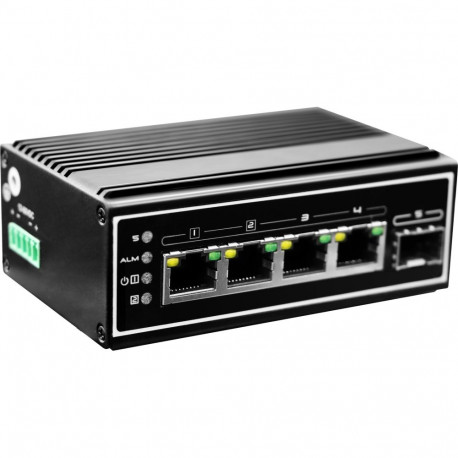 LevelOne võrgulüliti IGP-0502 haldamata gigabit-Ethernet (10/100/1000) PoE-toega, must