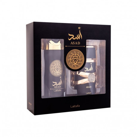 Lattafa Asad Eau de Parfum (100ml) (EDP 100 ml + Deodorant 200 ml)