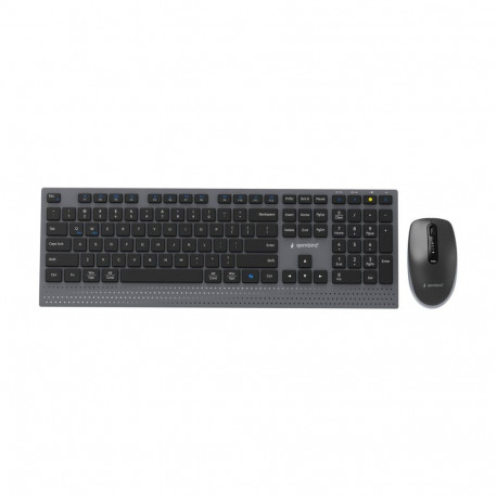 Gembird KBS-WPS-02 | Keyboard and Mouse Set | Wireless | US | Bluetooth | Black