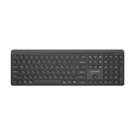 Gembird KB-WPS-03-CYRL | Keyboard | Wireless | Cyrillic | Bluetooth | Black