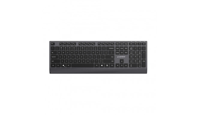Keyboard - GEMBIRD KB-MCH-06 Slim USB Type-A/Type-C US Black