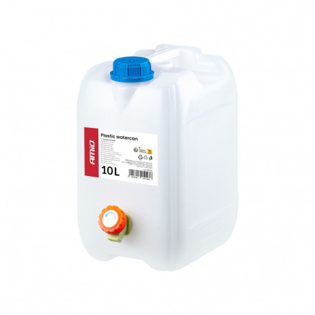 Amio veekanister 05143 10l plastikust kraaniga, valge