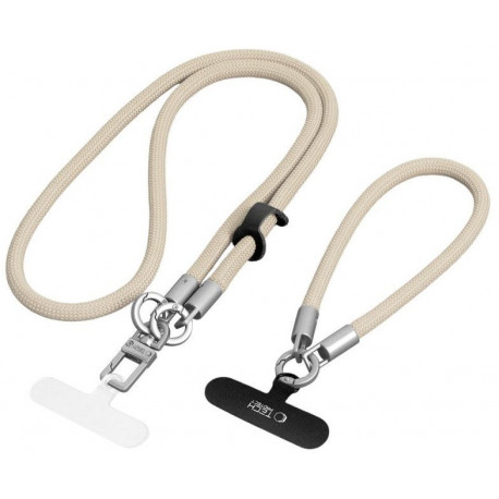 Tech-Protect phone strap Rope Crossbody & Wrist C10S, beige