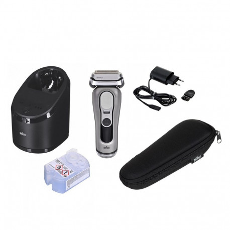 Braun võrkraseerija Series 9 Pro+ 9655cc trimmeriga, hall