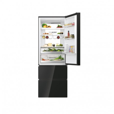 Multidoor refrigerator Haier HTW7720DNGB (black)