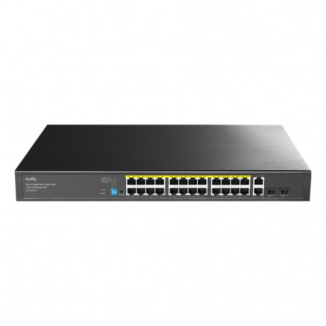 24-GbE PoE switch w/ 2 uplinks CUDY