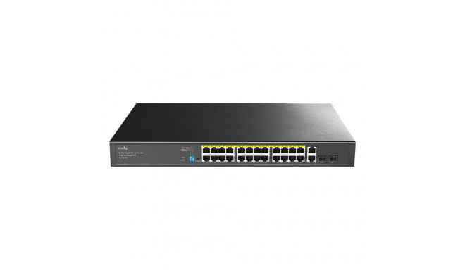24-GbE PoE switch w/ 2 uplinks CUDY