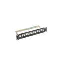 PATCH PANEL BLANK 12 PORT 1U 10" FTP FOR KEYSTONE MODULES BLACK LANBERG V2