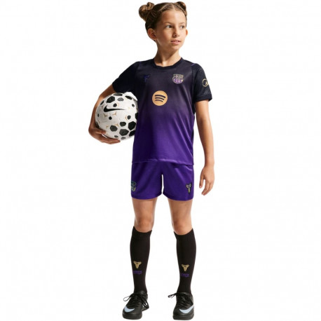 Nike laste jalgpallikomplekt FC Barcelona Stadium Away 2026/27 II1649 505 S, lilla-must