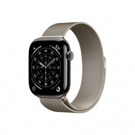 Crong Milano Steel – Pasek ze stali nierdzewnej do Apple Watch 44/45/46/49 mm (szampański)