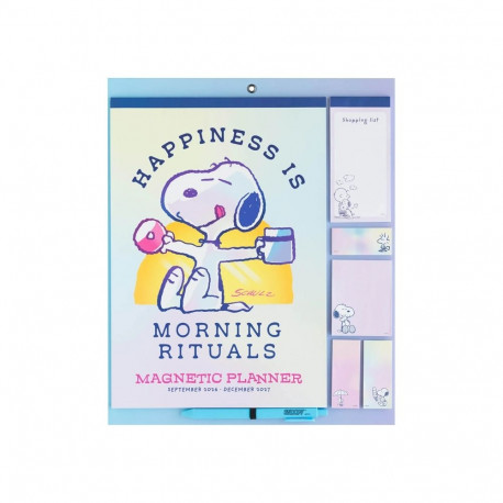 Snoopy - Magnetyczny Kalendarz / Planner miesięczny 2026/2027 (30 x 34 cm)