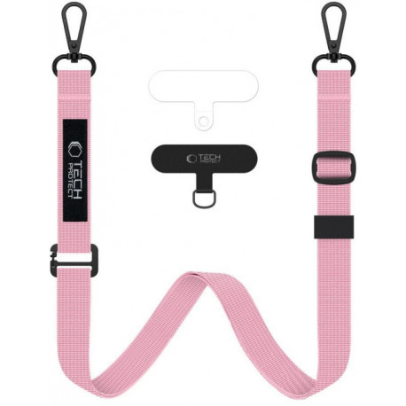 Tech-Protect telefonipael Rope Crossbody Leash C65, roosa