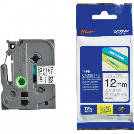 Kleepkirjalint/markeerimislint BROTHER TZE-M951 24mm must/matt hõbedasel