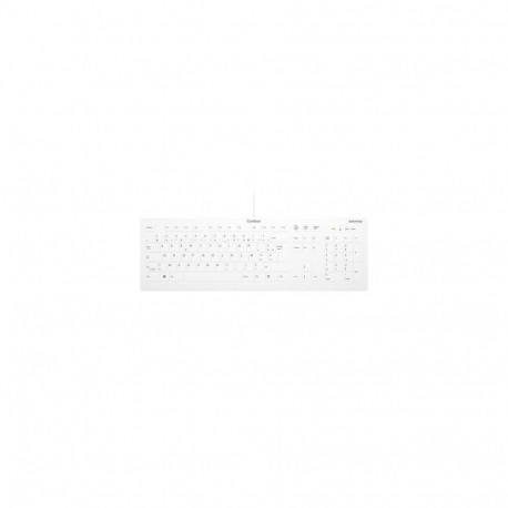 Contour Design Active Key Contour QuickClean Medical Keyboard Removable Cover Full-Size Wired White 
