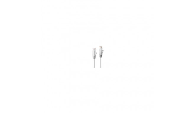 Lindy patchkaabel Cat6 U/UTP 0.50m, valge