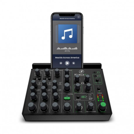 Audio Mixer - Mackie MobileMix 8-Channel Bluetooth Mixer with USB Type-C