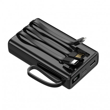 Setty power bank 20000 mAh with cables SPB-LC-220 black