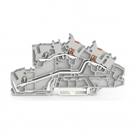 "WAGO 2203-7542 Installationsetagen- klemme,L/L,Push-in CAGE CLAMP ,grau"