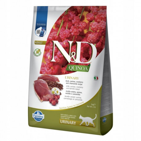 FARMINA N&D Quinoa Urinary Duck - suché krmivo pro kočky - 5kg