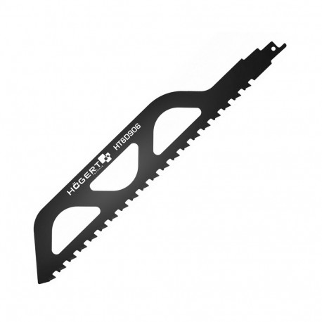 Hogert mõõksaag HT6D906, 305mm, 50mm, 2 TPI, 12.7mm, TCT teras, tellistele, aerotsemendile