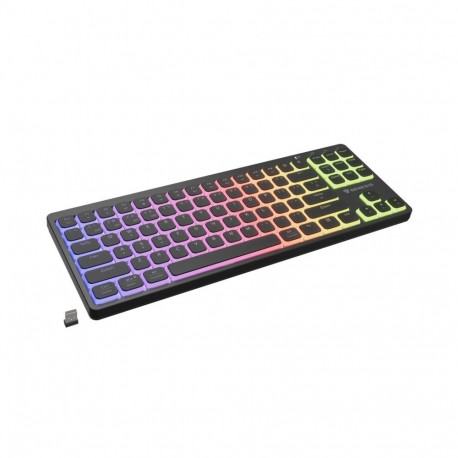 KLAWIATURA DLA GRACZY GENESIS THOR 430 TKL WIRELESS US CZARNA BEZPRZEWODOWA RGB MECHANICZNA OUTEMU P