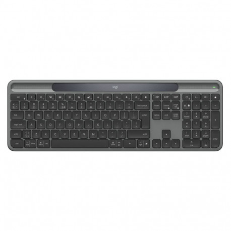 Logitech Signature Slim Solar+ K980 Wireless Keyboard, RF Wireless+Bluetooth, US Int, Graphite