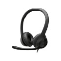 Logitech H390 Wired Headset, USB-C, Black