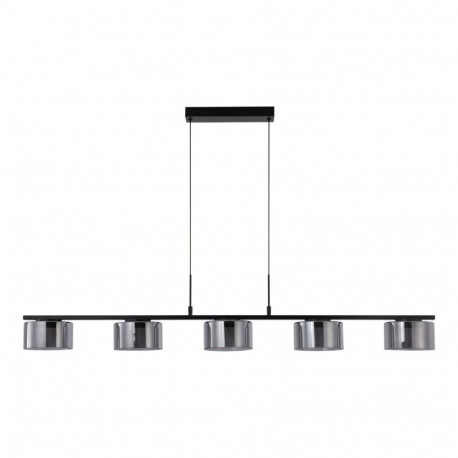 Laelamp CHOLET 5 LED, must/läbipaistev