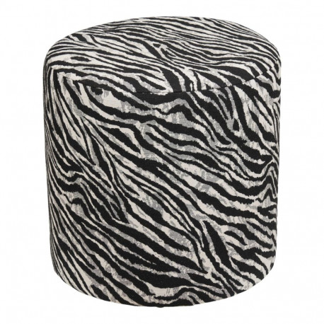 Tumba KIMBERLEY ø40x40 cm, must/valge
