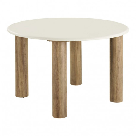 Söögilaud FONDI ø120 cm, liiv/pruun