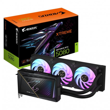 GIGABYTE AORUS graafikakaart GeForce RTX 5080 XTREME WATERFORCE 16G, 16GB GDDR7, 256bit, PCI-E 5.0, 