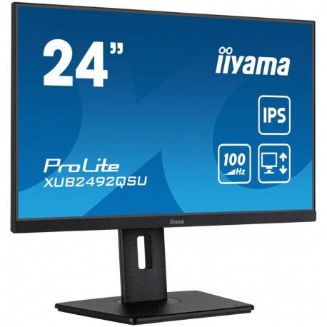 iiyama ProLite XUB2492QSU-B1 computer monitor 60.5 cm (23.8") 2560 x 1440 pixels Quad HD LED Black