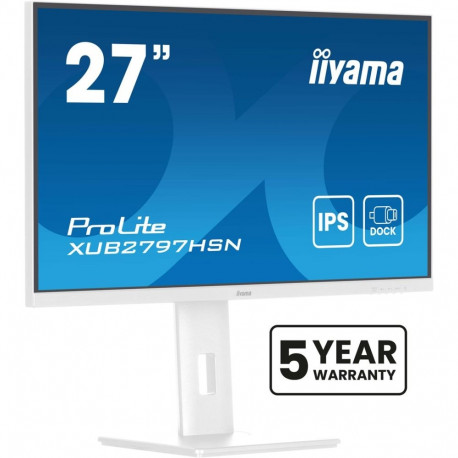 iiyama arvutimonitor ProLite XUB2797HSN-W2 68.6cm (27") 1920 x 1080 pikslit Full HD LED, valge