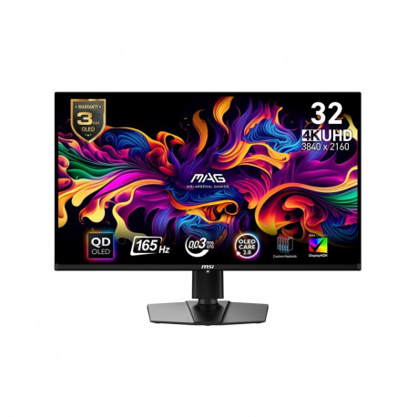 MSI arvutimonitor MAG 321UP QD-OLED 80 cm (31.5") 3840 x 2160 pikslit 4K Ultra HD, must