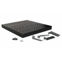 Equip Variable Shelf 19', 1U, 500MM, Black