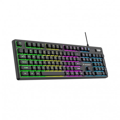 Wozinsky Wozinsky WKG-200 RGB Membrane Gaming Keyboard with Scroll Wheel - Black