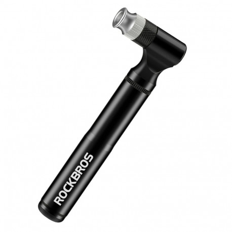 Rockbros Rockbros JG-PB-11 130 PSI Bicycle Pump with Handle and Ball Needle - Black