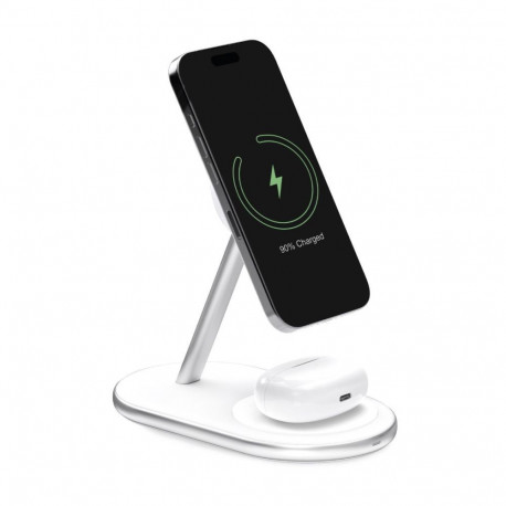 Puro 2in1 Puro Mag Station Wireless Charging Station for Phone and Headphones - White