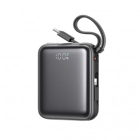 Joyroom Joyroom JR-PBF27 10000mAh 22.5W Powerbank with Built-in USB-C and Lightning Cables - Black