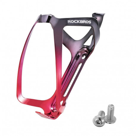 Rockbros Rockbros RKL02 Aluminum Bottle Cage - Black and Red