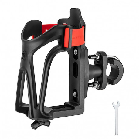 Rockbros Rockbros 31210029 Motorcycle Bottle Holder - Black and Red