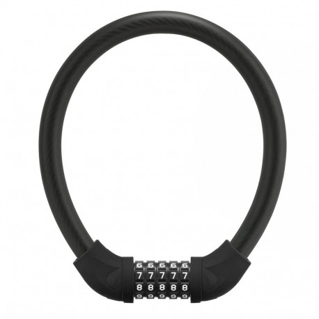 Rockbros Rockbros RKS870-BK bicycle lock with code, steel cable, 85 cm - black
