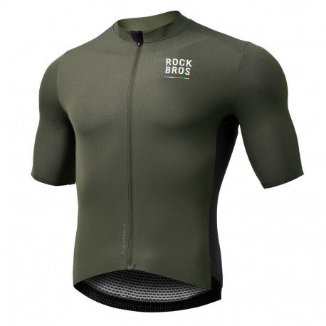 Rockbros Rockbros 15220004002 ROAD TO SKY men's cycling jersey short sleeve S - green