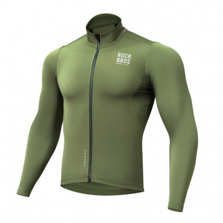 Rockbros Rockbrs TLWT001 ROAD TO SKY cycling sweatshirt, windproof, insulated, S - green
