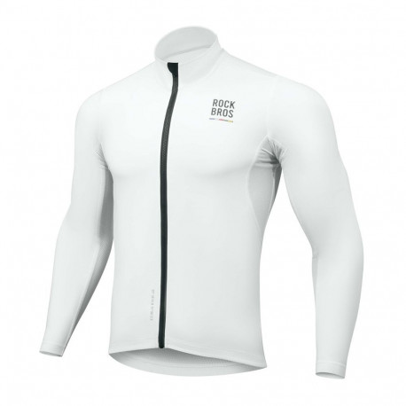Rockbros Rockbros TLWT001 ROAD TO SKY windproof insulated cycling jersey M - white