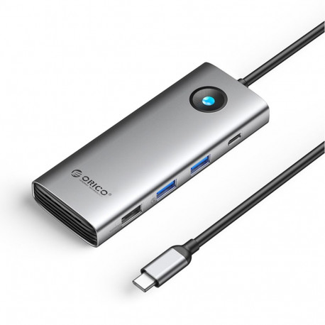 Orico Orico PW11 8in1 USB-C Docking Station 2x USB-A 3.0 1x USB-A 2.0 1x USB-C 3.0 1x USB-C PD 100W 