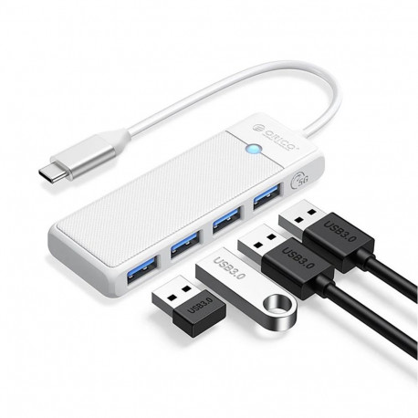 Orico Orico PAPW4A-C3 USB Hub 4-port 4x USB-A 3.0 0.15 m - white