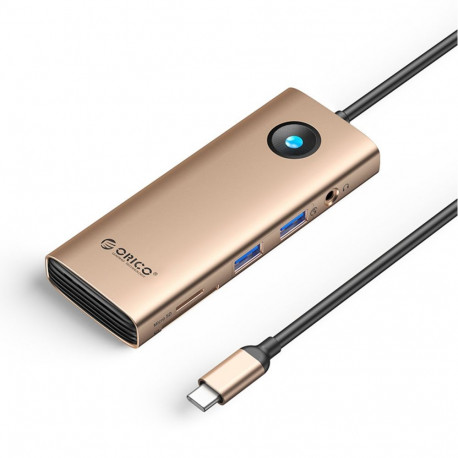 Orico Orico PW11 8in1 USB-C Docking Station 2x USB-A 3.0 1x USB-C PD 100W 1x HDMI 4K 60Hz 1x microSD